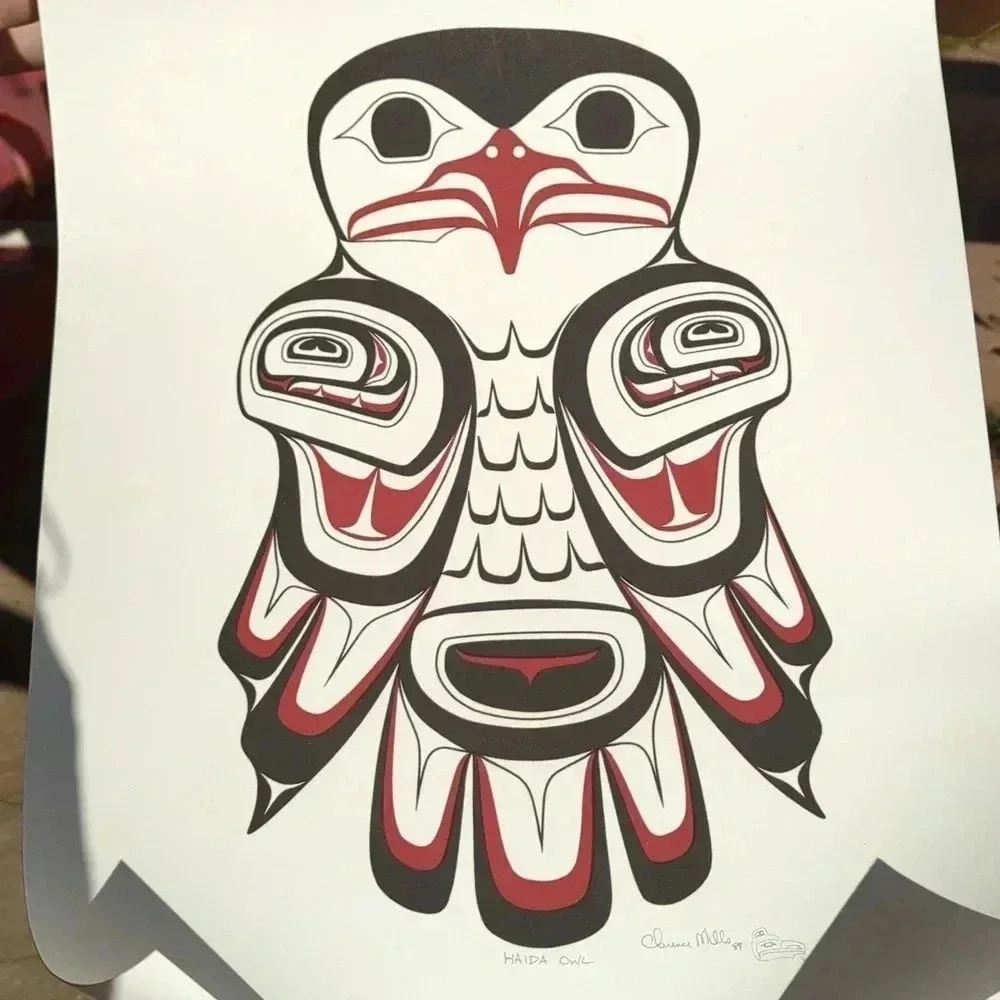 "Haida Owl" by Clarence Mills